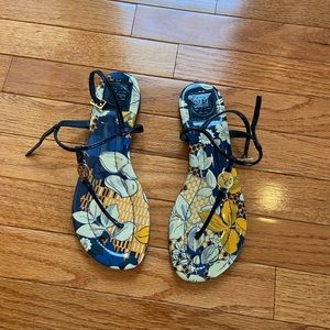 Tory Burch Emmy Patent Flat Sandals